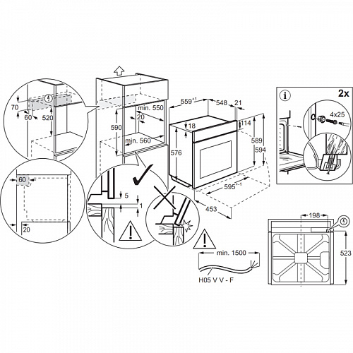 Встраиваемый духовой шкаф Electrolux LOE8F38Z