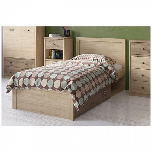 Кровать односпальная 90/D1 DIESEL дуб мадура/веллингтон