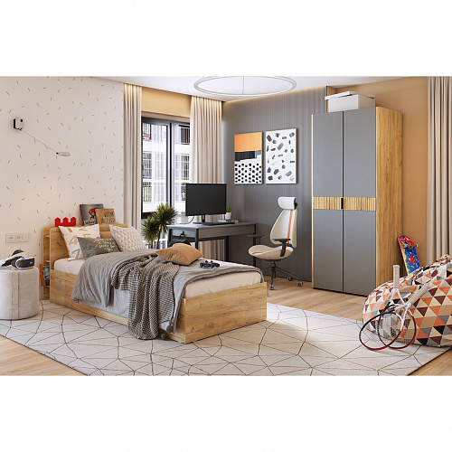 Набор детской мебели Адам К1 дуб крафт золотой/графит