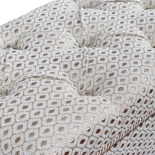 Банкетка №15 Паола бежевый ромб/Ясень жемчужный