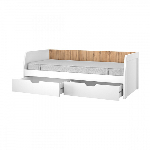 Кровать детская TAURUS 90-2 Белый/Дуб вотан