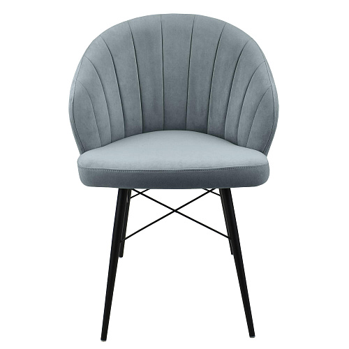 Стул Камино Люкс черный муар/Катания силвер