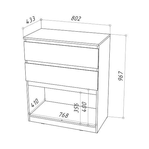 Комод НК PIANO Кашемир