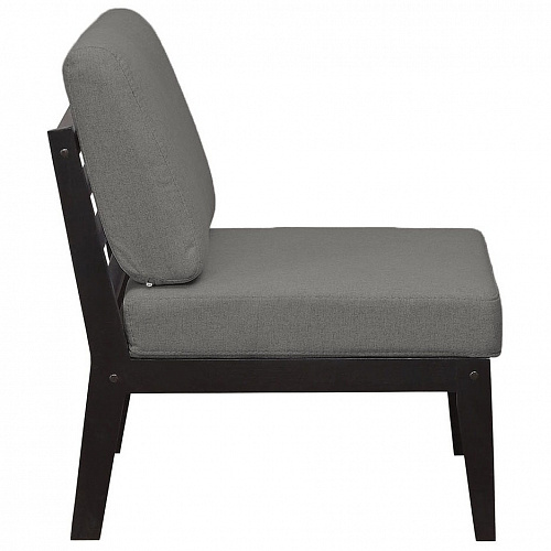 Кресло массив мягкое UNO GREY/Венге