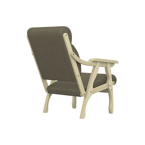 Кресло отдыха Вега-10 SCANDINAVIA BROWN  WOOD/Бесцветный