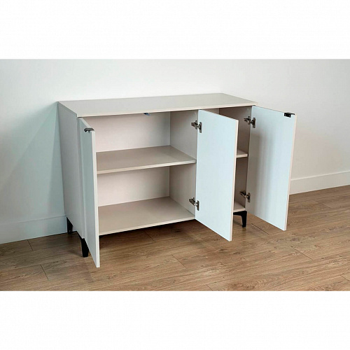 Комод Рич 3 кашемир/фрапучино матовый/черный