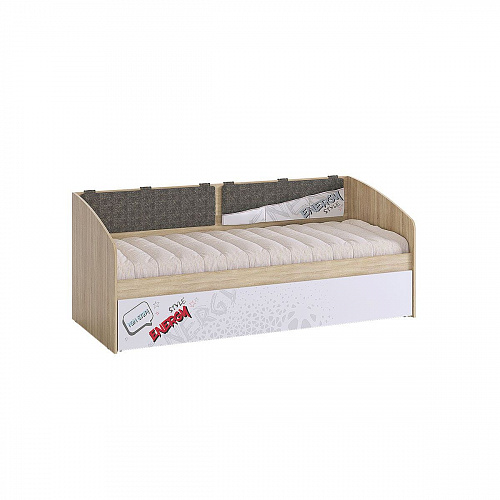 Кровать детская Форсаж дуб сонома/белый