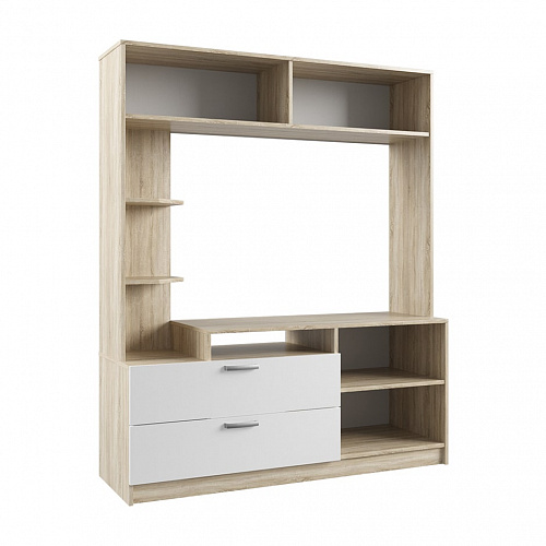 Стенка для гостиной Софи №2 Сонома/Белый