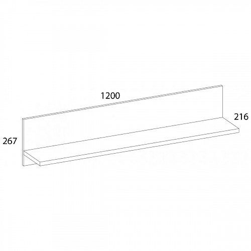 Полка BT OLIVIA Вудлайн крем