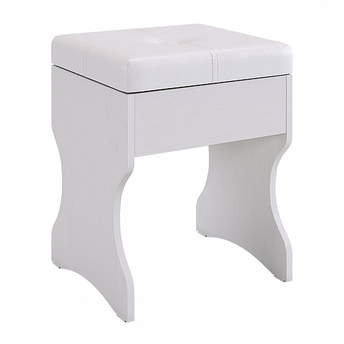 Пуф Виктория-1 белое дерево