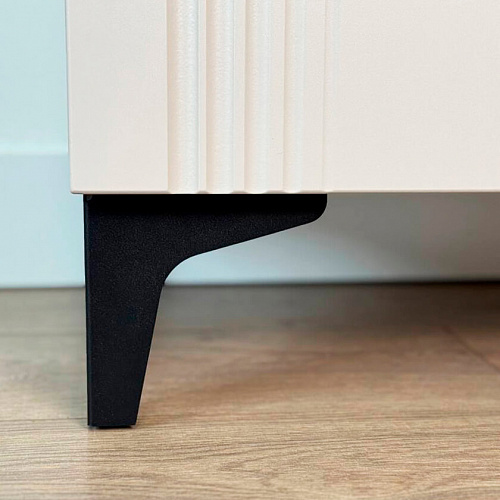 Комод Рич 3 кашемир/фрапучино матовый/черный