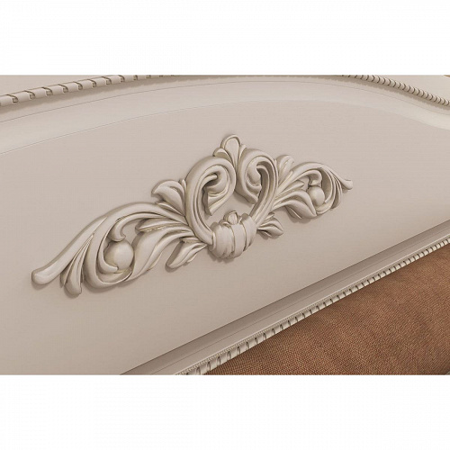 Кровать Белла 160х200 белый/джелато софт