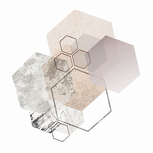 Стол обеденный раздвижной белый/Геометрия