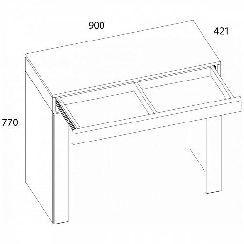 Стол письменный TAURUS 1S Белый/Дуб вотан