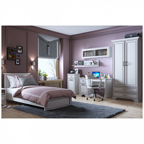 Полка навесная 1V TIFFANY Вудлайн кремовый