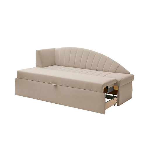 Кухонный диван Прага с углом Мелисса 02 Бежевый левый