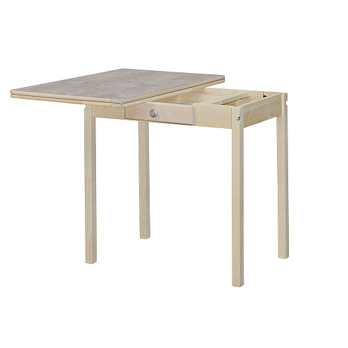 Стол обеденный раскладной ПН Бесцветный/Бетао матовый