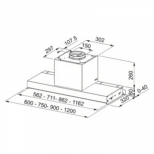 Вытяжка Franke FSTS DRIP-FREE 120 X 305.0702.608
