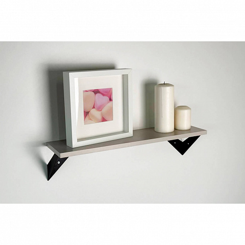 Полка навесная Рич кашемир/черный