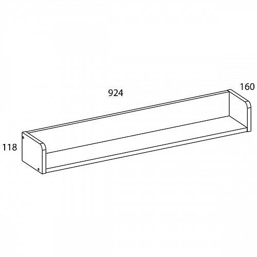 Полка навесная OLIVIA Вудлайн крем
