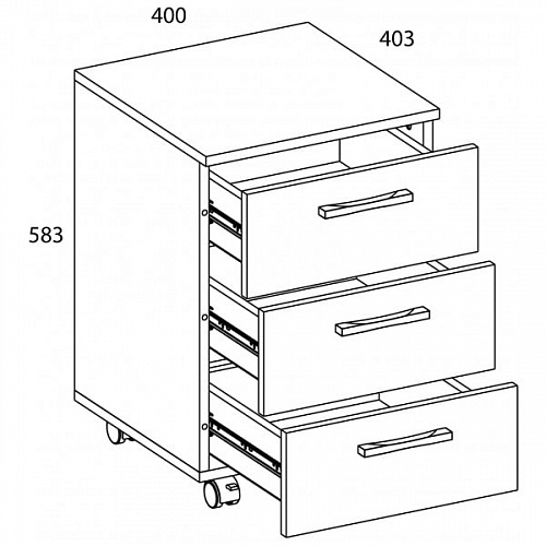 Тумба 3S OSKAR дуб Санремо
