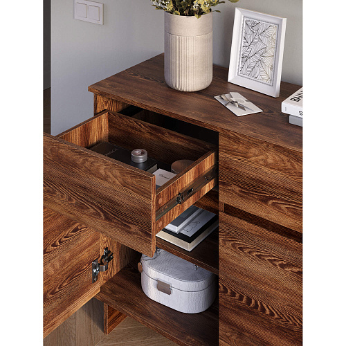 Комод НК DIEGO 3Я-3Д Каштан