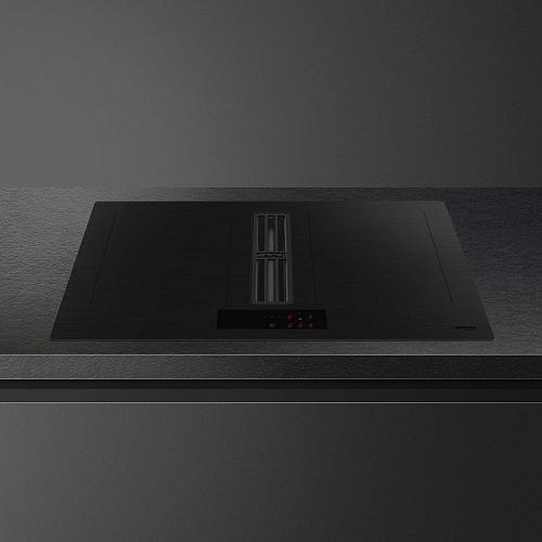 Варочная поверхность со встроенной вытяжкой Smeg HOBD382MB2