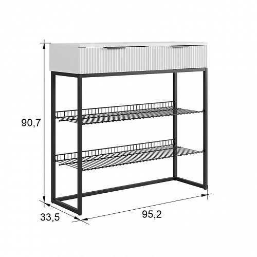 Прихожая К2 дуб крафт золотой/черный муар