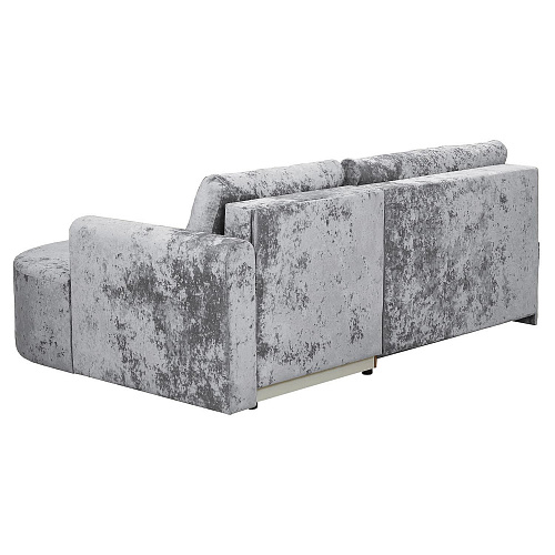Угловой диван Каир (Левый) PLUSH SILVER
