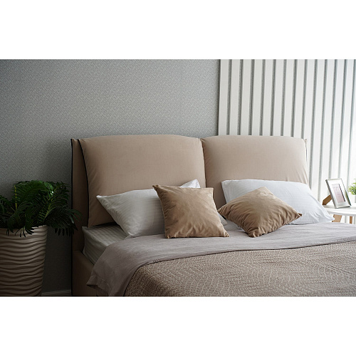 Кровать с подъемным механизмом Венеция 1600 Бежевый Софт