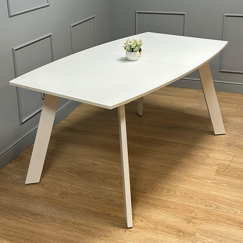 Стол обеденный Kenner SL1600s белый/белое сатин