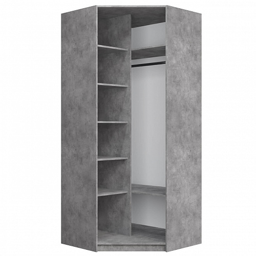 Шкаф угловой Локер Бетон