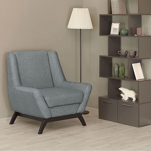 Кресло отдыха Комфорт-10 BRAVO GREY/Венге