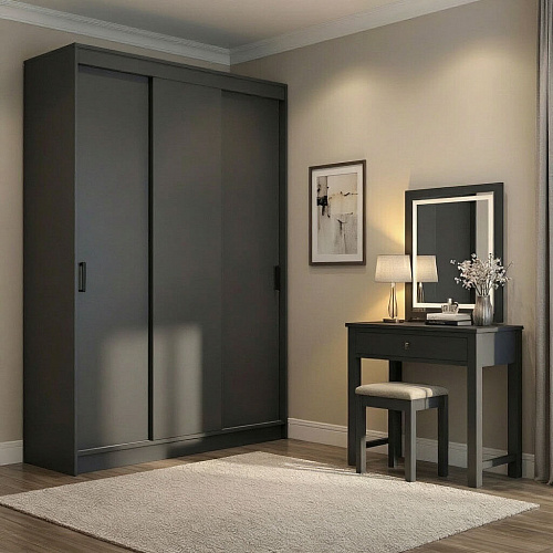 Шкаф-купе БРУНО 1 Графит
