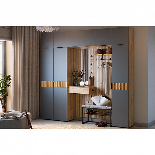 Вешалка 1 Бодрум дуб крафт золотой