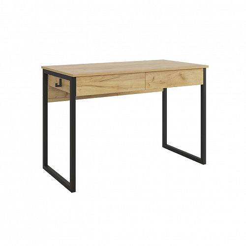 Стол письменный Юниор дуб крафт золотой/черный муар