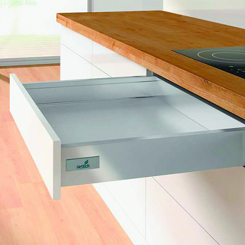 Комплект ящика InnoTech Atira 70х470 серый, полн. выдв. Silent System, Art.922889003, глубина 500мм, Hettich