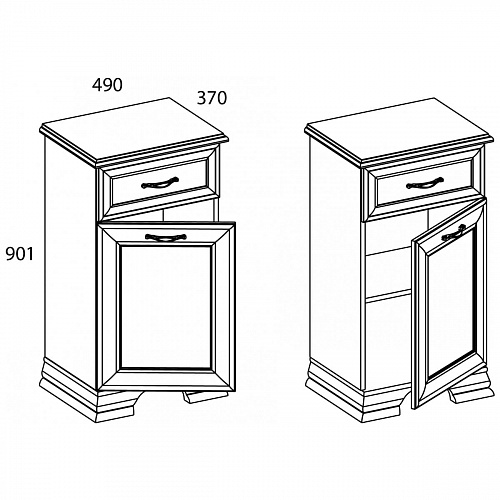 Спальный гарнитур TIFFANY №2 Вудлайн кремовый