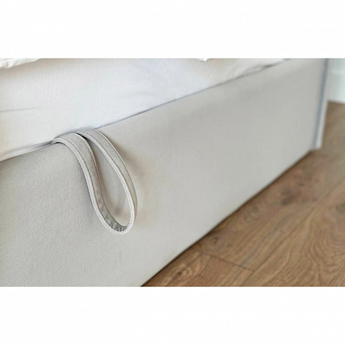 Кровать с подъемным механизмом Твикс (Софа) 90х200 галька (велюр)