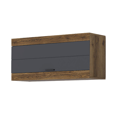 Гостиная ПРАГА №1 Дуб делано/Графит софт