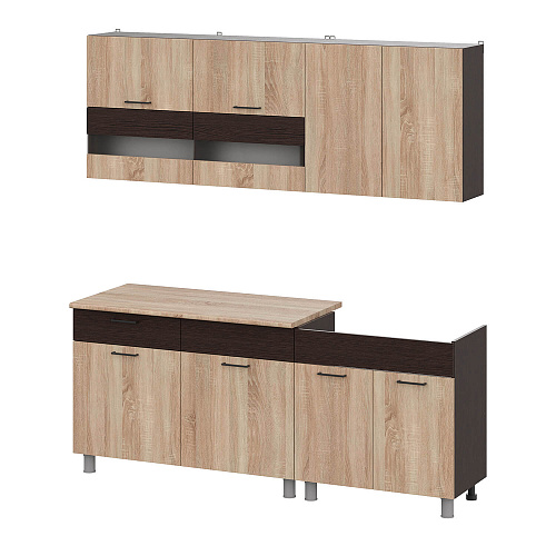 Кухня Босфор 2,0 Дуб Венге/Дуб Сонома