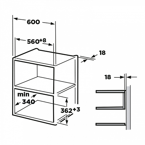 Встраиваемая микроволновая печь Midea MI92200GB