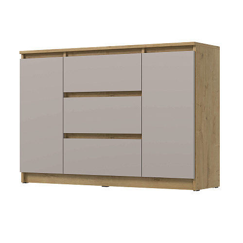 Комод ВЕГА 2Д-3Я Дуб Вотан/Сатин