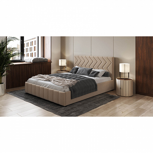Кровать с подъемным механизмом Милана 1800х2000 Tenerife latte