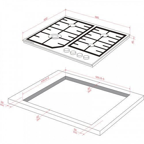 Варочная поверхность Kuppersberg FS 66 B