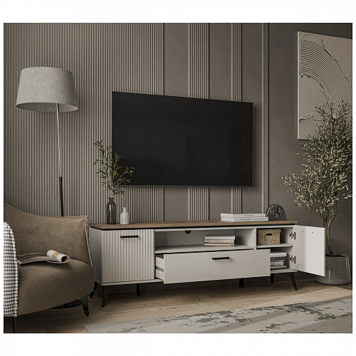 Тумба RTV VINATI 2D1SN ПЕРСИДСКИЙ ЖЕМЧУГ/АМАРОК