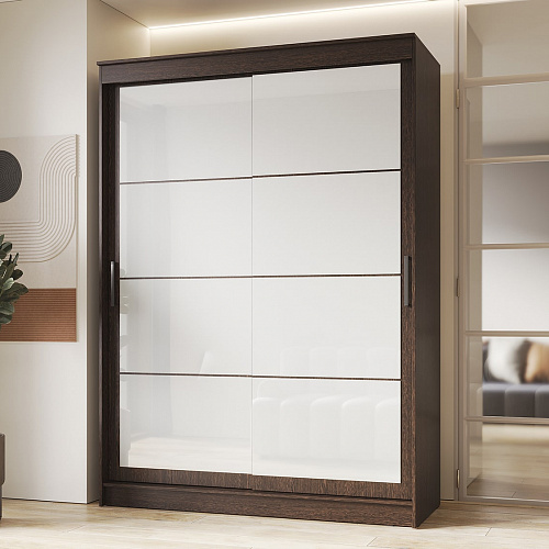 Шкаф-купе ГРАНД 1 1,6 Венге/Лакобель белый