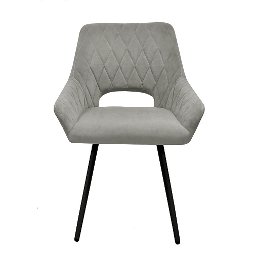 Стул Дублин Лофт черный муар/Катания Смок