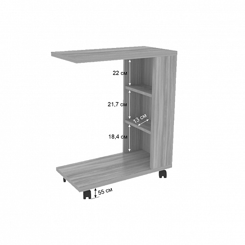 Столик прикроватный Мальта белый