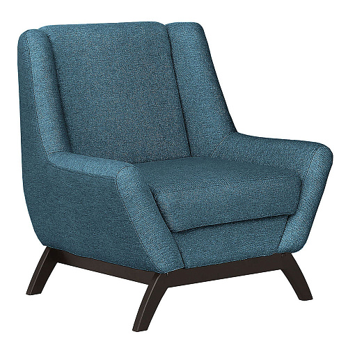 Кресло отдыха Комфорт-10 BRAVO BLUE/Венге